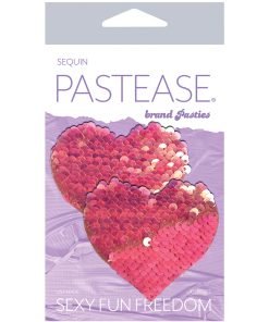 Pastease Color Changing Flip Sequins Heart Pink O S