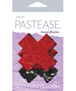 Pastease Color Changing Flip Sequins Cross Red Black O S