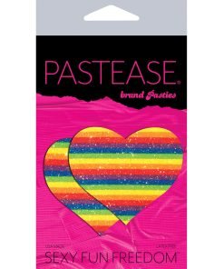 Pastease Glitter Rainbow Heart Pasties
