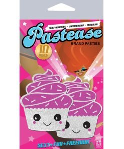 Pastease Cupcake White Glittery Frosting Nipple Pasties O S