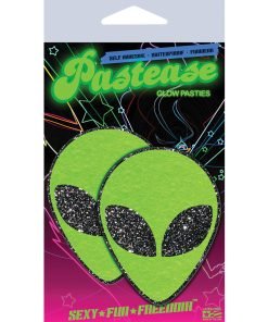 Green Glitter Alien Pasties O S