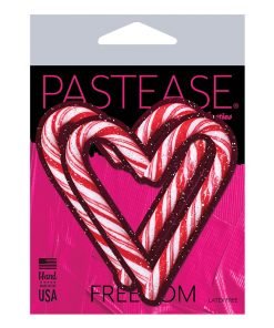 Pastease Holiday Candy Cane Heart Red White O S