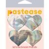 Pastease Premium Petites Holographic Heart Silver O S Pack Of 2 Pair