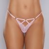 Adore Do Not Disturb Lace Thong Pink O S