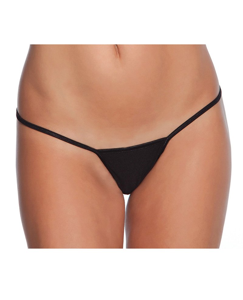 Low Rise Lycra G String Black O S