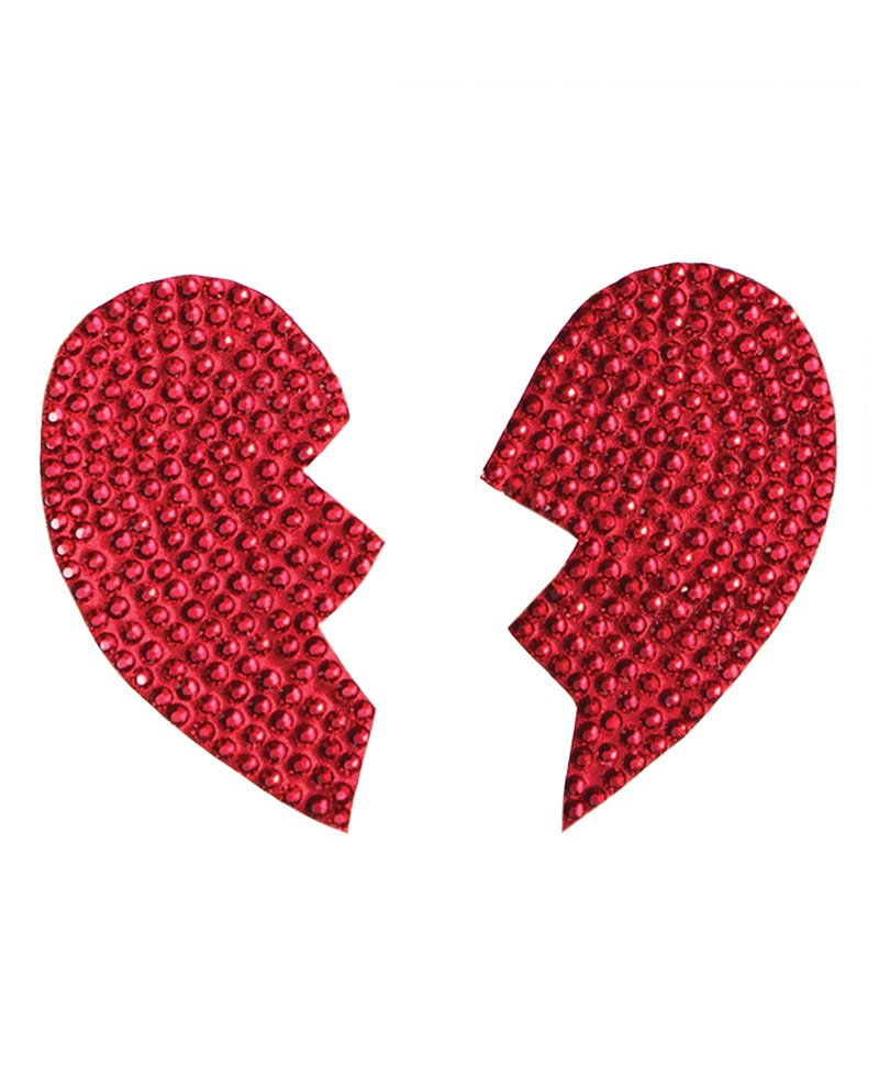 Pasties Broken Hearts Red