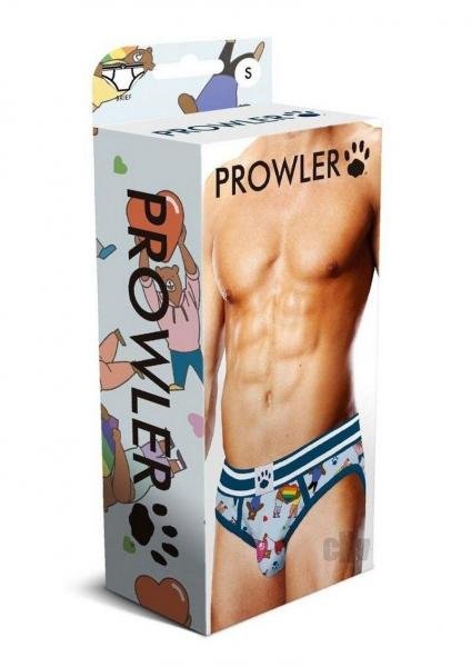 Prowler Bears W Hearts Brief Blu