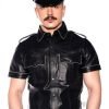 Prowler Red Police Shirt Pipe Blk Gry Xs