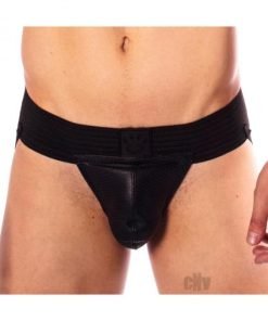 Prowler Red Hole Punch Jock Blk Sm