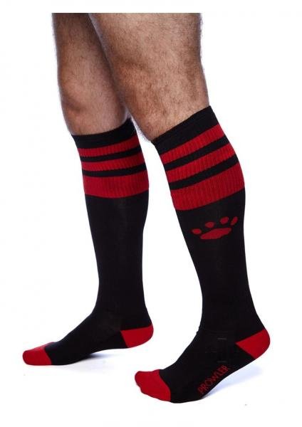 Prowler Red Football Socks Blk Red