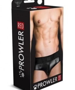 Prowler Red Wetlook Brief Blk