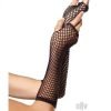Triangle Net Fingerless Gloves Os Black