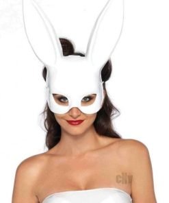 Bondage Bunny Mask Os White