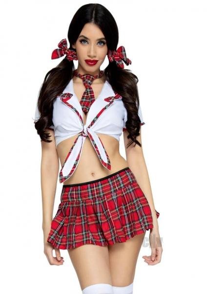 Miss Prep School 4pc Set Sm Md Red Wht