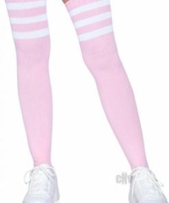 Athlete Thigh Hi 3 Stripe Top Os Lt Pnk