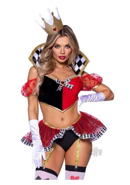 Wicked Wonderland Queen 3pc Sm Blk Red
