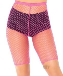 Industrial Net Biker Shorts Os Pink
