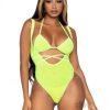 Rhinestone Mesh Wrap Around 2pc Os Ylw