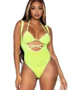 Rhinestone Mesh Wrap Around 2pc Os Ylw