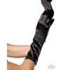 Elbow Length Satin Glove Os Black