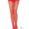 Spandex Fishnet Pantyhose Os Red