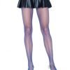 Spandex Fishnet Pantyhose Os Blue