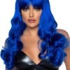 Misfit Long Wavy Bang Wig O S Blue