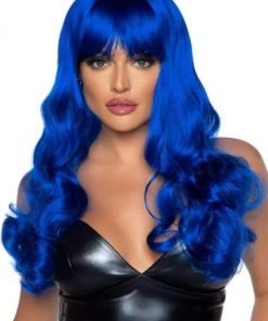 Misfit Long Wavy Bang Wig O S Blue