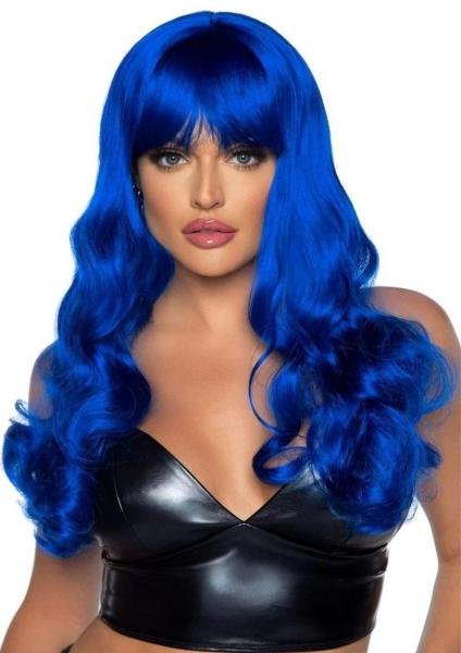 Misfit Long Wavy Bang Wig O S Blue