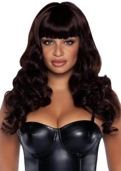 Misfit Long Wavy Bang Wig O S Brown