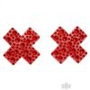 X Factor Nipple Jewel Stickers O S Red
