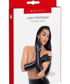 Myu Latex Full Length Glove Black