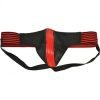 Rouge Jock With Stripes Medium Red Black