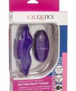 Lock N Play Remote Suction Panty Purple