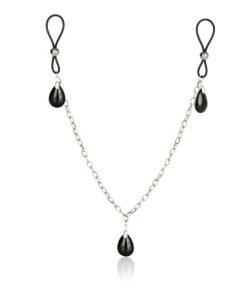 Nipple Play Non Piercing Nipple Chain Jewelry Onyx