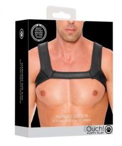 Ouch Neoprene Harness Black