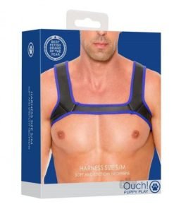 Ouch Neoprene Harness Blue