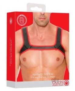 Ouch Neoprene Harness Red
