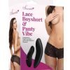 Secret Lace Boyshort Remote Black