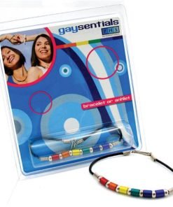 Gaysentials Rainbow Aluminum Tube Bracelet 8 Inches