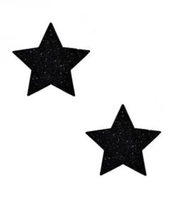 Neva Nude Pasty Starry Night Glitter Malice Black Set Of 6