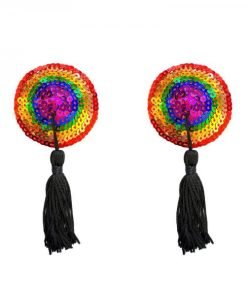 Neva Nude Pasty Reusable Burlesque Rainbow