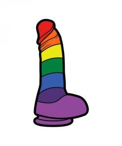 Sex Toy Pin Rainbow Dildo