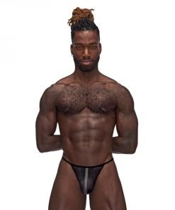 Mp Landing Strip Micro Thong Black