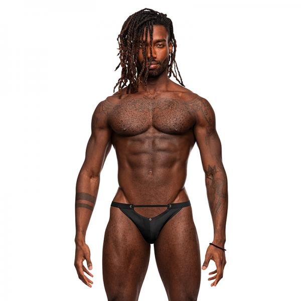 Male Power Magnificence Micro V Thong Black