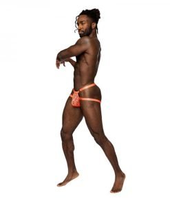 Male Power Rude Awakening Ring Jock Neon Orange