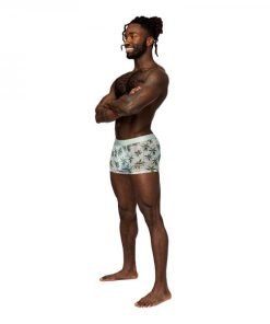 Male Power Sheer Prints Seamless Sheer Short Flamingo