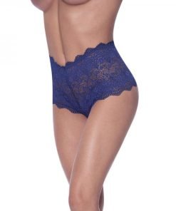Magic Silk Berrylicious Split Crotch Lace Boyshort Blueberry