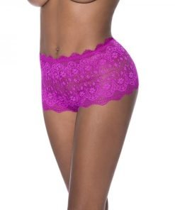 Magic Silk Berrylicious Split Crotch Lace Boyshort Raspberry