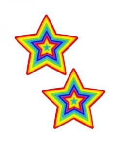 Pastease Glitter Pumping Star Pasties Rainbow